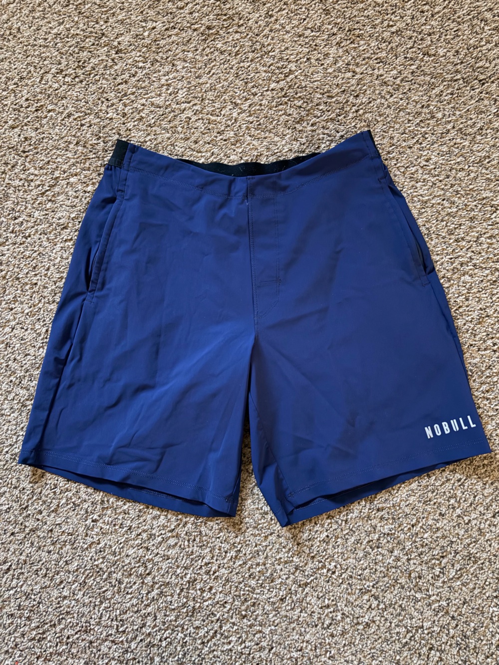 NOBULL Men's Deep Blue Athletic Training Shorts
